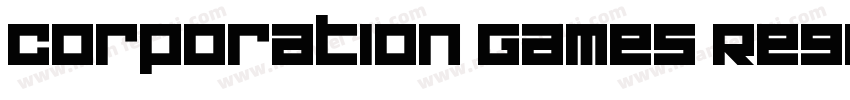 Corporation Games Regular字体转换